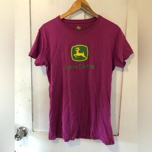 100% cotton John Deere glitter tee